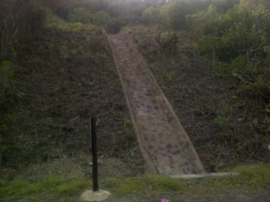 02 - R72 - Cleaning of Concrete Stone Pitch Drains (After)