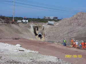14 - CDC Zone 5 - Attenuation Pond Outlet Pipe Construction