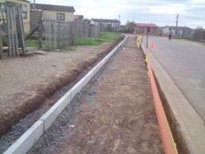 16 - Construction of Asphalt sidewalks - Kerbing
