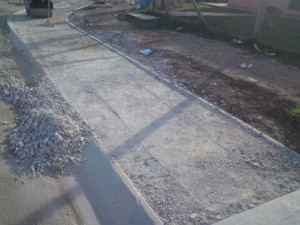 18 - Construction of Asphalt sidewalks - Base preparation
