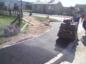 20 - Construction of Asphalt sidewalks - Premix compaction